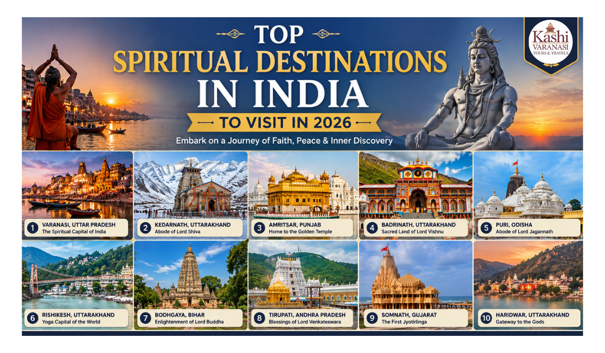 Top Spiritual Destinations in India to Visit in 2026